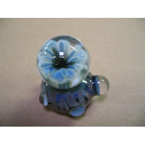 Hand-blown button