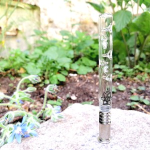 Le Sceptre d'Héméra - clear glass stem for Dynavap